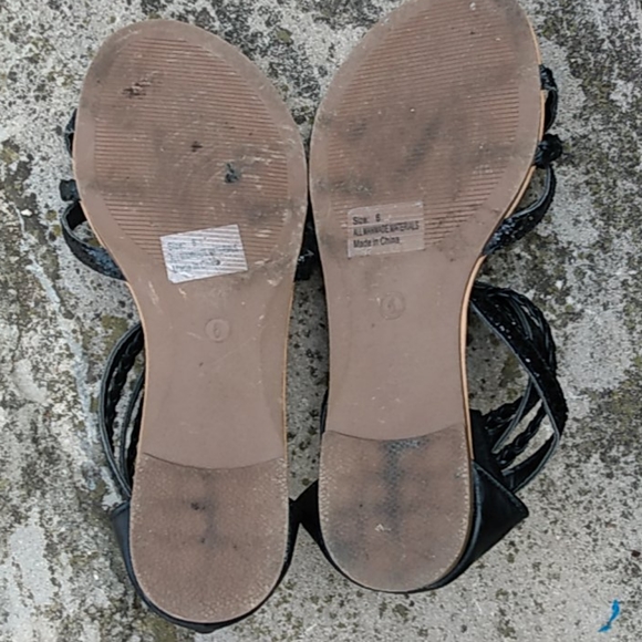 Cute Black Glitter Strap Sandals 3 for 25 sale - Picture 11 of 11